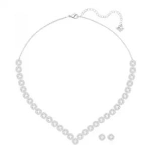 Image of Ladies Swarovski Silver Plated Angelic Set
