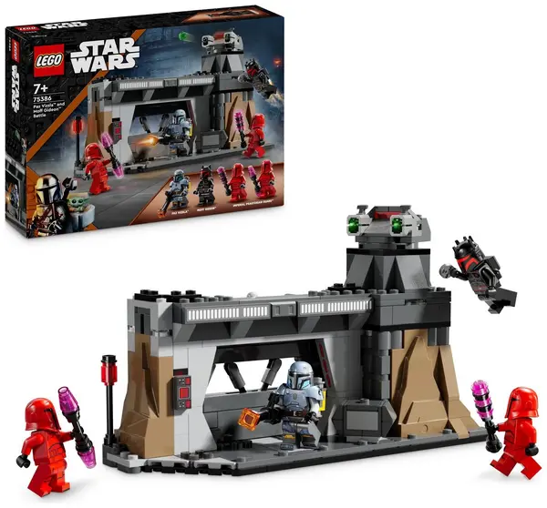 Image of LEGO LEGO Star Wars Paz Vizsla and Moff Gideon Battle Set 75386