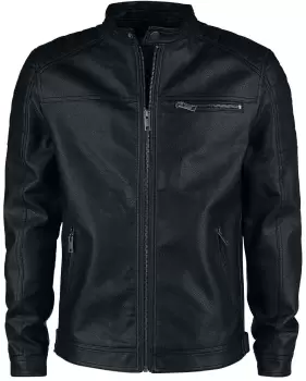 Image of Produkt Rocky Jacket Imitation Leather Jacket black