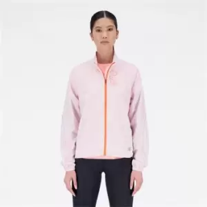 Image of New Balance Impact Packable Womens Running Jacket - Pink