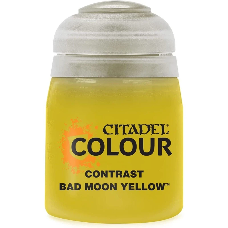 Image of Citadel Games Workshop Colour Contrast: Bad Moon Yellow (18ml) Paint Multi