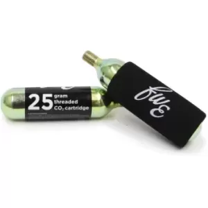 Image of FWE 25gm Threaded CO2 Cartridges 2 Pack - Grey