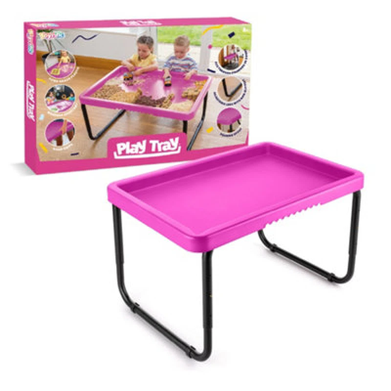 Image of Toyrific Play Tray Messy Table For Indoor And Outdoor Play - Pink One Colour WOZI9 Unisex
