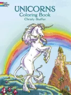 Image of unicorns coloring book