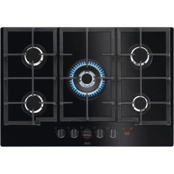 Image of AEG HKB75450NB 5 Burner Gas Hob