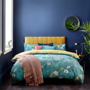 Image of Furn. Kasumi Duvet Cover and Pillowcase Set Blue