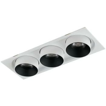 Image of Fan Europe Lighting - Fan Europe Outsider - Integrated LED Adjustable Triple Recessed downlight, White, 3000K