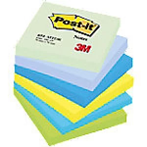 Image of Post-it Sticky Notes 76 x 76mm Dream Colours 6 Pieces of 100 Sheets