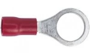 Image of Genuine SEALEY RT27 Easy-Entry Ring Terminal Ø8.4mm (5/16) Red Pack of 100