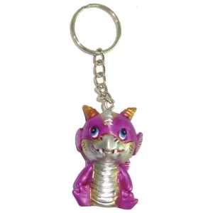 Image of Pink Adorable Dragon Keyring (Pack of 12)