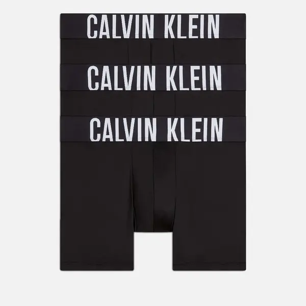 Image of Calvin Klein Intense Power Microfibre 3 Pack Stretch-Jersey Boxer Briefs - L
