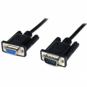 Image of StarTech Black DB9 RS232 Serial Null Modem Cable FM 1M