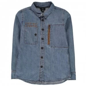 Image of Firetrap Denim Shirt Junior Boys - Mid Wash