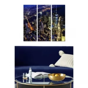 Image of MDF2699520 Multicolor Decorative MDF Painting (3 Pieces)