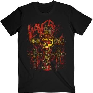 Image of Slayer - SOS Crucifiction Unisex Medium T-Shirt - Black