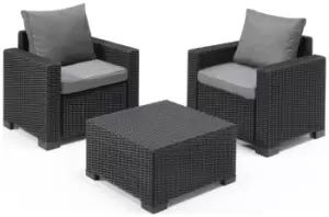 Image of Keter California 2 Seater Garden Bistro Set - Grey