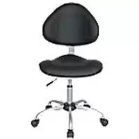Image of Realspace Permanent Contact Ergonomic Office Chair with Adjustable Seat Ryder Bonded Leather Black