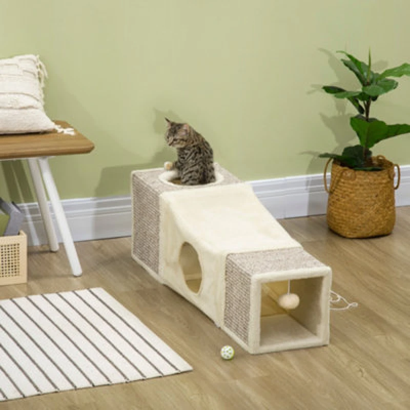 Image of Pawhut Cat Tunnel, Cat Play Tube For Indoor Kittens, Puppies, Rabbits