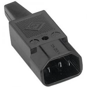 Image of IEC connector C14 Series mains connectors 42R Plug straight T