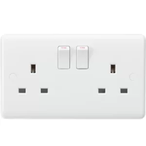 Image of KnightsBridge Curved Edge 13A 2G DP Switched Socket