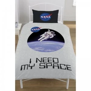 Image of Nasa I Need My Space Reversible Duvet Set