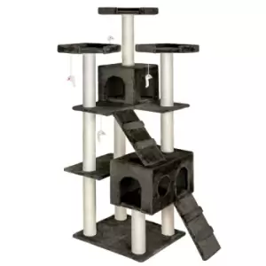 Image of Tectake Cat Tree Scratching Post Knuti - Grey
