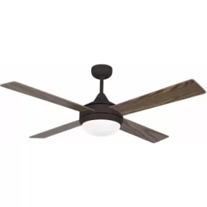 Image of Faro Icaria 2 Light Large Ceiling Fan Brown, Mahogany with Light, E27