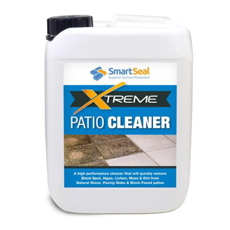 Image of Smartseal - Patio Cleaner Xtreme, Black Spot Patio Cleaner, Dirt And Algae Killer - Block Paving, Natural Stone Cleaner, 5L