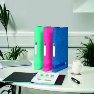 Image of Oxford 40mm Ring Binder A4 Spots Teal/Pink/Navy (Pack of 3) 400158116