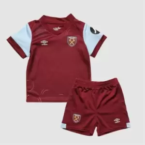 Image of Umbro West Ham United Home Babykit 2023 2024 - Red