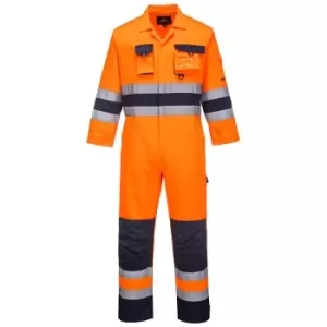 Image of Portwest Nantes Hi Vis Overall Orange / Navy M