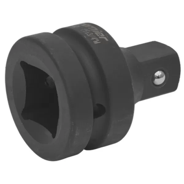 Image of Genuine SEALEY AK5405 Impact Adaptor 1Sq Drive Female - 3/4Sq Drive Male