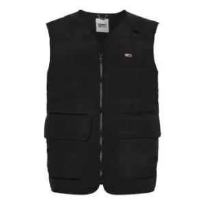 Image of Tommy Jeans Lightweight Quilted Vest - Black