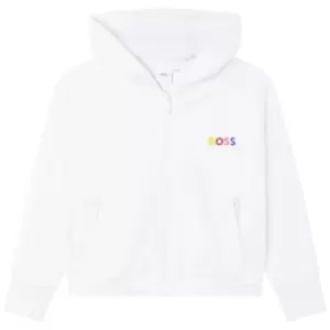 Image of Boss Logo Hoodie - White