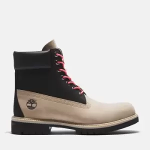 Image of Timberland Premium 6" Boot For Men In Beige/black Beige, Size 9