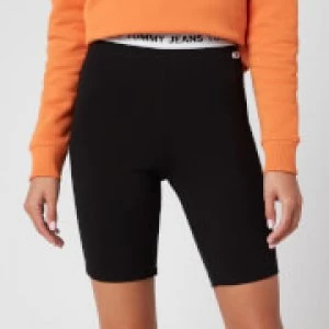 Image of Tommy Jeans Womens Legging Shorts - Black - S