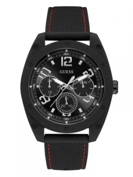 Image of Guess Multi-Function Stitch Detail Watch