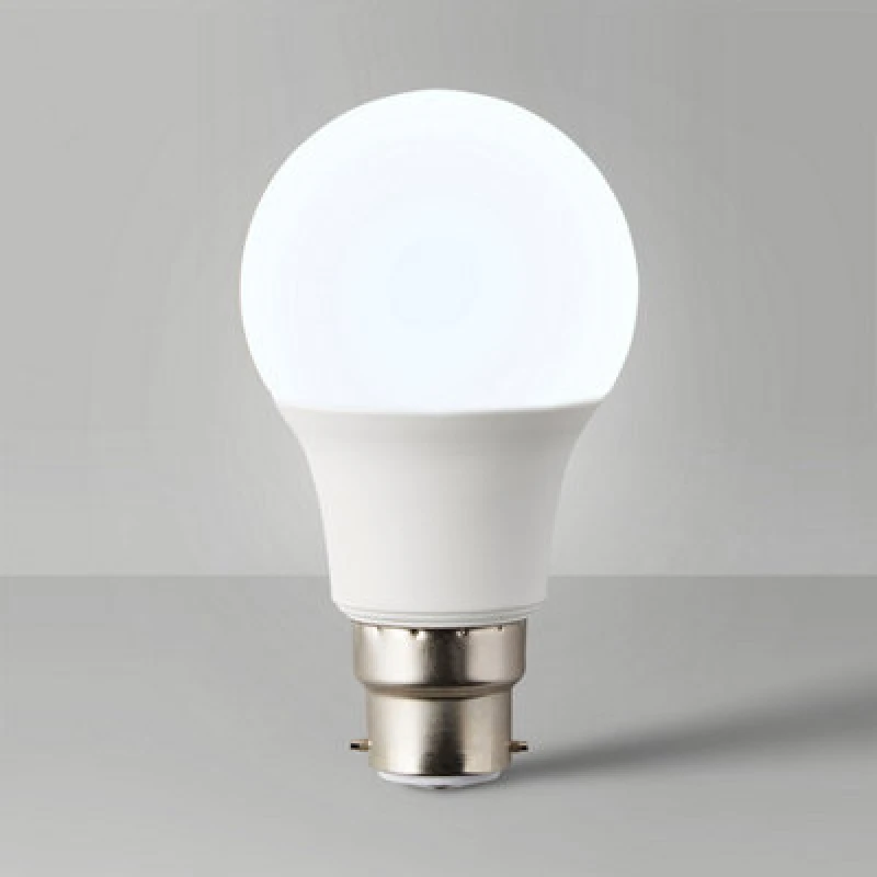 Image of ValueLights 3 Pack B22 White Thermal Plastic GLS LED 6W Warm White 3000K 500lm Light Bulb White