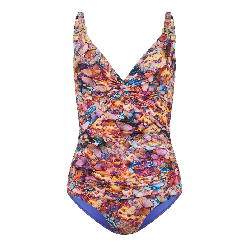 Image of Biba Icon Swimsuit With Tummy Control In Flight Print female 8 (XS)