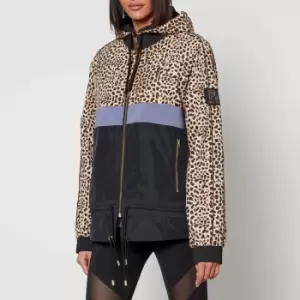 Image of P.E NATION Man Down Cheetah-Printed Shell Jacket - M