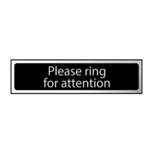 Image of Please Ring For Attention - Chr (200 X 50MM)