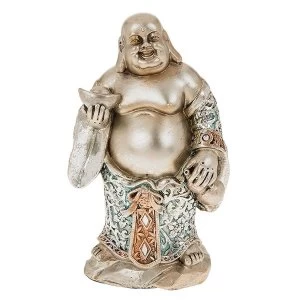 Image of Happy Blue Buddha Standing Small Ornament