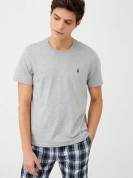 Image of Polo Ralph Lauren Logo Lounge T-Shirt - Grey Melange, Size 2XL, Men