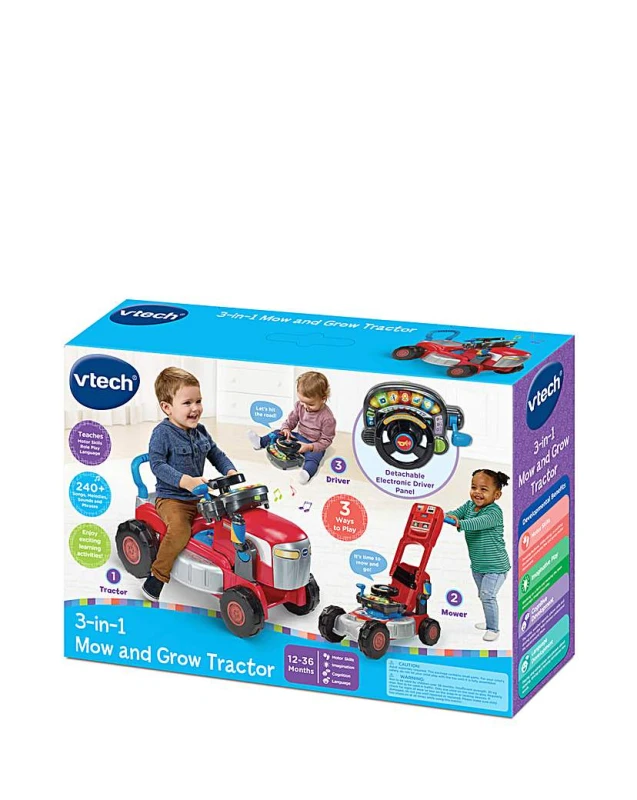 Image of Vtech VTech 3-in-1 Mow and Grow Tractor - VTech Male RN45701
