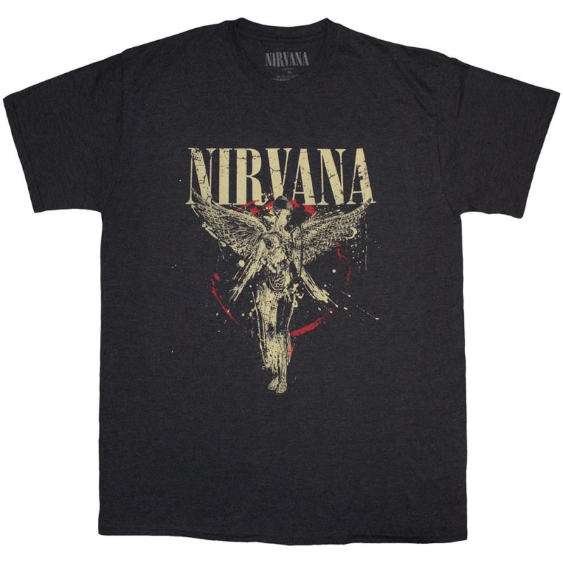 Image of Nirvana Nirvana Men In Utero T-Shirt in Grey Size: 2X-large Grey XXL Male 5063652147825