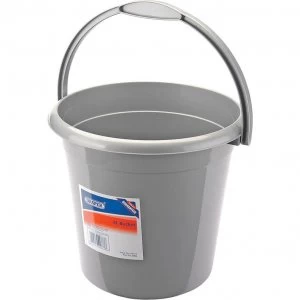 Image of Draper Plastic Bucket 9l Grey
