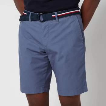 Image of Tommy Hilfiger Mens Brooklyn Light Twill Shorts - Faded Indigo - W36