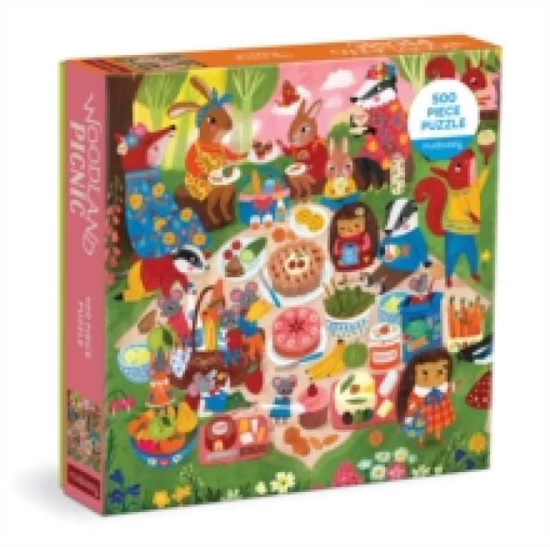 Image of Woodland Picnic 500 Piece Family Puzzle Jigsaw