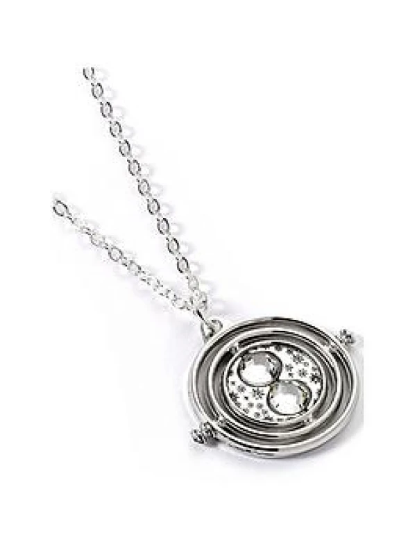 Image of Harry Potter Harry Potter Silver Tone Time Turner Pendant Necklace