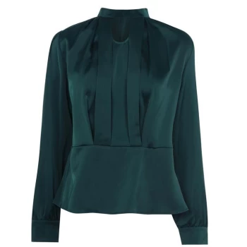 Image of Biba Keyhole Blouse - Forest